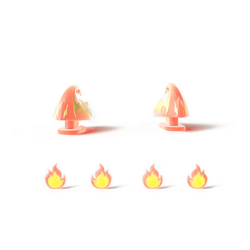 Nageoires et Yeux de Kaiju de Feu pour Sharkicks Pro